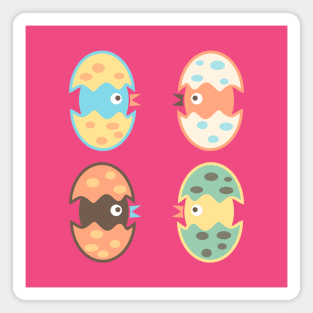 Cute hatched birds Magnet